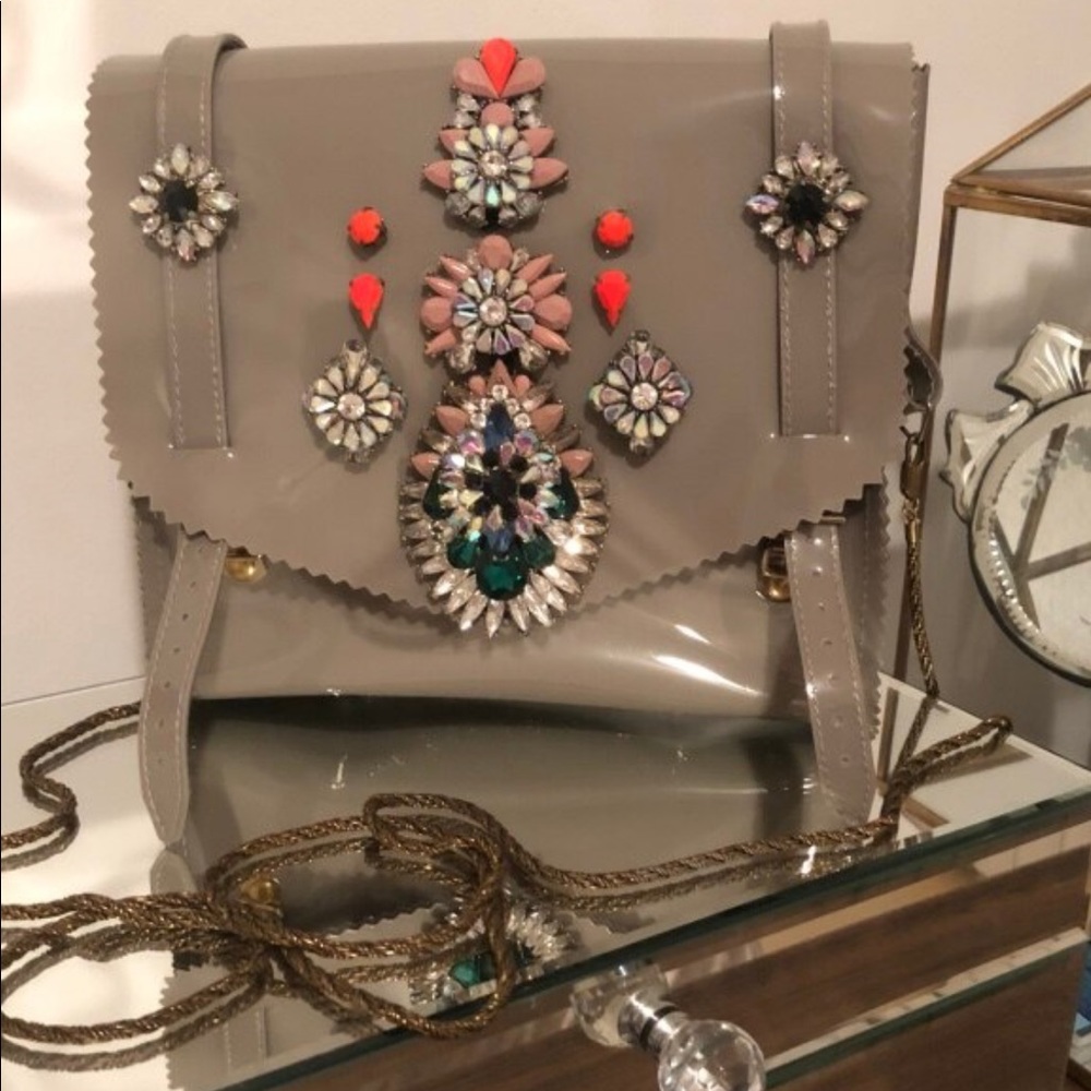 Jelly Jeweled Crossbody Purse